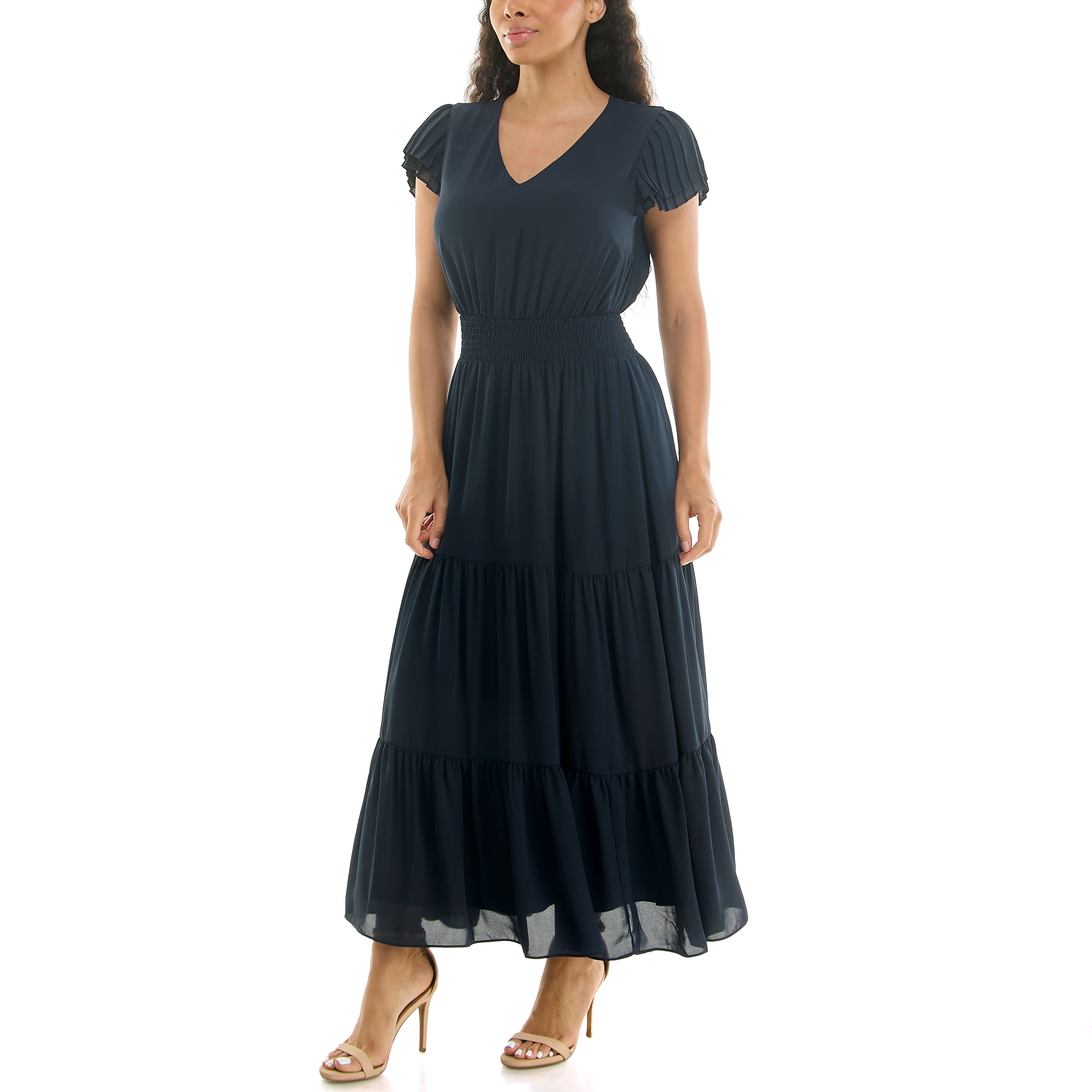 Nanette Lepore Women's Flutter Sleeve Midi Dress, Sizes XS-XXXL