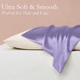 thumbnail image 6 of dgysar Icy Silk Pillowcase Set of 2, Soft Breathable Smooth Cooling Pillow Cover for Hair and Skin, Hidden Zipper, Standard Size Royal Blue 2 pieces, 20*36 inches, 6 of 8