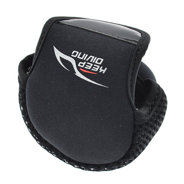 Funda protectora de carrete giratorio de pesca portátil-3 colores (rojo, azul, negro) - Negro Sunnimix caso de la cubierta del carrete giratorio