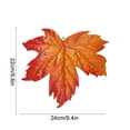 thumbnail image 3 of QISIWOLE Fall Wall Decor Metal Maple Leaf Wall Sculpture Garden Fence Decor Orange Metal Maple Leaf Thanksgiving Day Autumn Harvest Festival Home Decor, 3 of 7