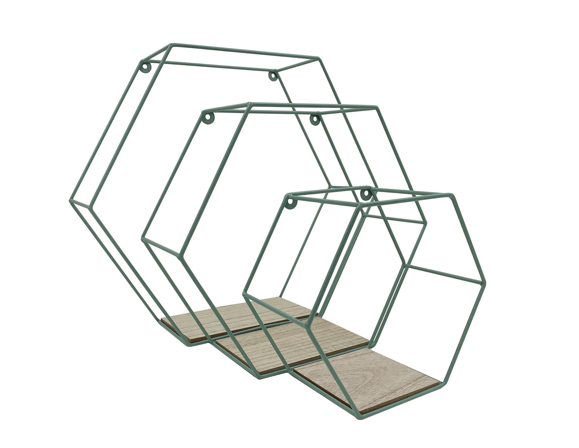 Hexagon Wall Shelves
