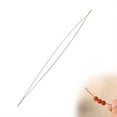 thumbnail image 2 of Jewelry Beading Needles Stainless Steel Jewelry Bead Needles | Big Eye Beading Needles Opening Flexible Eye Beading Needle Eye Beading Needles For String Waist Beads DIY Knitting DIY, 2 of 7