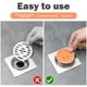 thumbnail image 3 of Drenaje de piso Drenaje de piso magnético Filtro de inodoro antiolor para baño/cocina (naranja), 3 of 3