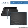 thumbnail image 3 of DreamLine SlimLine 42 in. D x 42 in. W x 2 3/4 in. H Double Threshold Shower Base in Black DLT-1042420-88, 3 of 6