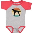 thumbnail image 3 of Inktastic Vizsla Dog Retro Sunset Boys or Girls Baby Bodysuit, 3 of 5