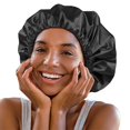 thumbnail image 1 of Gorro de ducha Jumbo para hombres y mujeres con trenza de caja, cabello largo y rizado para evitar el encrespamiento, 1 of 5