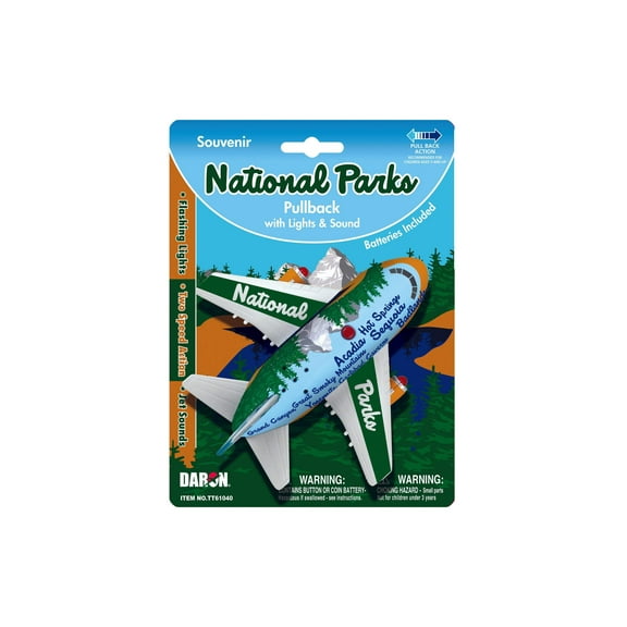 Toytech TT61040 National Parks Pullback Mode Plane Toy with Lights & Sound