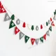 thumbnail image 5 of Merry Christmas Banner Wool Felt Triangle Flag Garland Xmas Tree Hanging Ornaments For Home Decorations New Year Party Supplies, 5 of 5