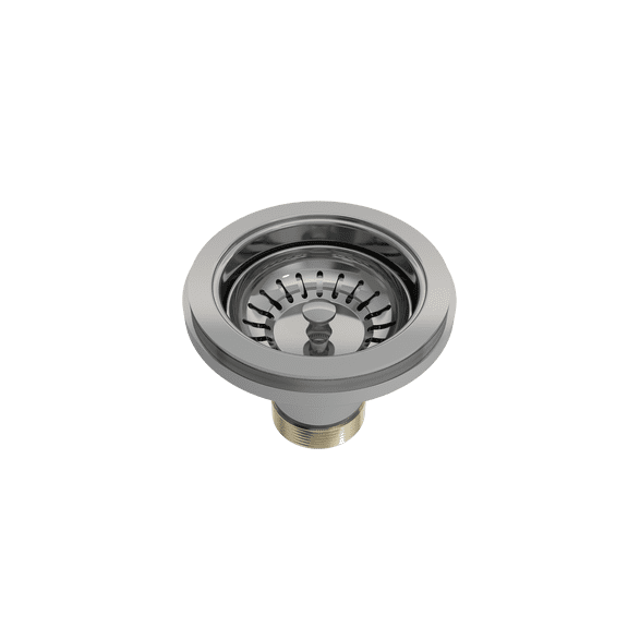 BOCCHI 2330 0001 Polished Stainless Steel Strainer for Fireclay Kitchen Sink