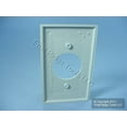 thumbnail image 3 of Leviton 80720-GY Gray Nylon Single Gang 1.60" Single Receptacle Wall Plate, 3 of 4