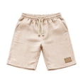 thumbnail image 4 of Hvogkswy Beach Shorts for Men Solid Elastic Drawstring Waist Shorts with Pockets Loose Comfy Travel Vacation Summer Casual Shorts, 4 of 9