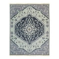 thumbnail image 3 of EORC Ivory Hand Knotted Wool Traditional Heriz Rug, 8' x 10', 3 of 7