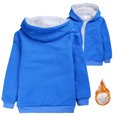 thumbnail image 2 of Girls Hoodies Kids Blue Full Zipper Hoodies Long Sleeve Soft Sweatshirts Top Winter Clothes Boys 5-6 Years Clothes Boys Girls Fashion, 2 of 5