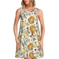 thumbnail image 1 of Disketp Autumn Pumpkins Leaves para Vestido sin Mangas para Mujeres, Vestidos de Verano para Mujeres, Casual y Holgado para la Playa, 1 of 7