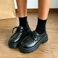 thumbnail image 6 of Shoes for Women Lace-Up Comfortable Shoes for Office Daily Wear Women's Leather Block Heel Round Toe Business Work Dress Shoes, 6 of 6