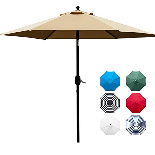 Sunnyglade 7.5' Patio Umbrella Outdoor Table Market Umbrella with Push
