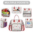 thumbnail image 2 of White Christmas Reindeer and Tree Pattern Womens Lunch Box for Work,Insulated Large Lunch Bag for Tween and Teen,Loncheras Para Mujer,Leakproof Adult Lunch Bag for Work,Beach,Travel,Picnic,Camping, 2 of 7