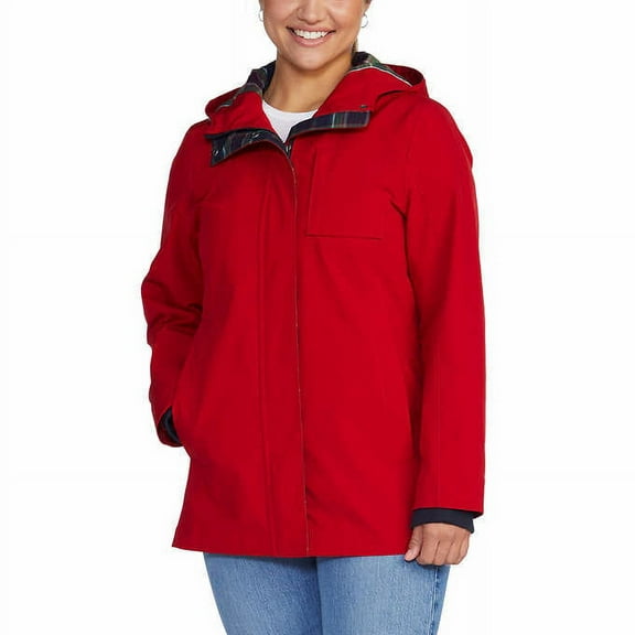 Pendleton Ladies' Size Small, Hooded Rain Jacket, Red