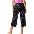 thumbnail image 2 of Hue BLACK Women's Sleepwell Printed Knit Capri Pajama Pants, US Large, 2 of 4
