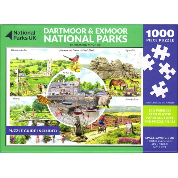 Otter House 1000 Piece Puzzle - Dartmoor & Exmoor National Parks By Richard Macneil