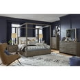 thumbnail image 3 of Magnussen Home Westbourne Dark Umber King Upholstered Poster Bed, 3 of 8