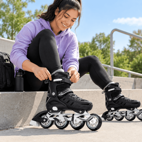 Adults Adjustable Inline Skates Safe And Durable Roller With Giant Wheels High Performance Professional For Men Women