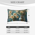 thumbnail image 4 of Gaeub Delicate White Daisy Jars Printed Pillow Case, Comfort Soft Hidden Zipper, Suitable for Sofa, Bedroom-16"x24", 4 of 6