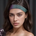 thumbnail image 2 of Unique Bargains Adjustable Rhinestone Headbands for Women 1 Pc Colorful, 2 of 6