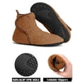thumbnail image 3 of Gustave Women's Fuzzy Bootie Slippers Winter Warm Non-Slip Barefoot House Shoes Casual Cozy Fleece Lined Sock Slippers Foldable for Indoor Outdoor, 3 of 9