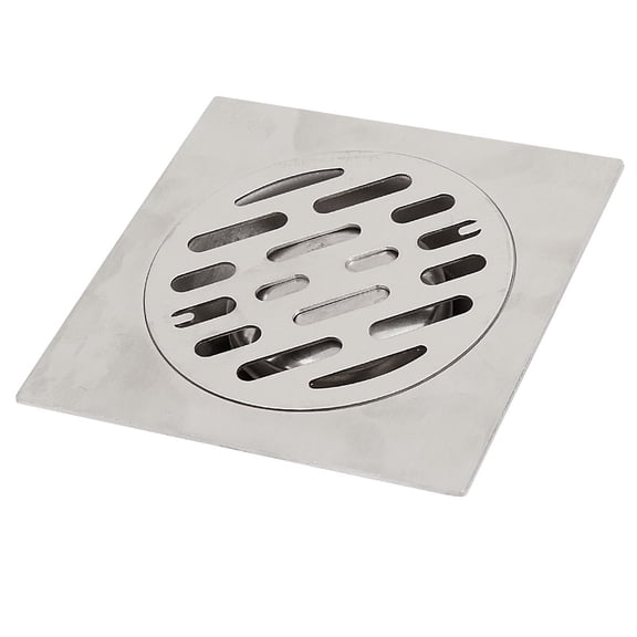 Unique Bargains Kitchen Shower Metal Square Floor Drain Strainer Cover 3" 74mm Dia