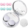 thumbnail image 1 of cauyuan Contact Lens Case Portable Travel Box with Mirror Tweezers Remover Tool Solution Bottle, 1 of 7