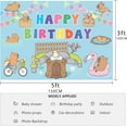 thumbnail image 2 of Capybara Party Background Happy Birthday Background Cartoon Capybara Birthday Party Supplies, Capybara Birthday Decoration Vinyl Capybara Background Cute Capybara Photo Background, 2 of 5