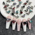 thumbnail image 6 of Happydeer 10Pcs Nail Charms Dark Style Bat Love Wings Luxury Jewelry Alloy Sturdy Nail Art Accessories for Manicure, 6 of 13