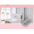 thumbnail image 7 of 1Pc Soap Holder, PP Plastic Soap Dish with Drain to Easy Cleaning Soap Saver Dry Stop, 2-Layer Slotted Mushy Soap Tray for Bathroom, Grey, 7 of 7