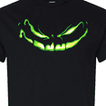 thumbnail image 4 of Inktastic Sinister Grinning Pumpkin Face in Lime Green Glow T-Shirt, 4 of 5