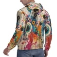 thumbnail image 6 of Sigee Abstract Colorful Dripping Circles for Men's Pullover Hoodie Sweatshirts Adult Casual Long Sleeve Sweatshirts ,Sizes S-4XL-Small, 6 of 7