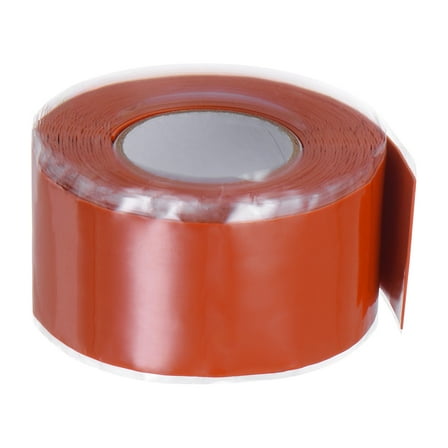 Uxcell Self Fusing Silicone Tape 1" x 10ft x 0.02" Waterproof Sealing Rubber Tape for Pipe Hose Leak Repair, Red