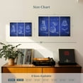 thumbnail image 3 of Elephant Stock Space Capsule Blue Patent Wall Art - Horizontal Multi Panel Canvas - Living Room Wall Decor - Patent Multi Panel - Blue And White Decor - 33" x 20", 3 of 4