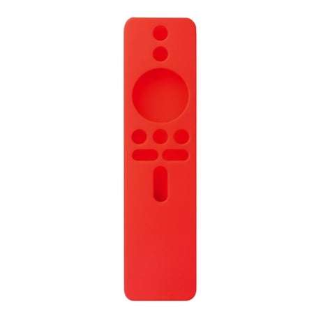 Shockproof Silicone Plain Color Soft TV Stick Cover for Xiaomi Box S/4X TV Stick Protective Case Remote Control Case RED