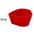 thumbnail image 6 of Mightlink 12Pcs Muffin Cake Molds Heat Resistant Nonstick DIY Food Grade Silicone Love Heart Shape Cupcake Molds for Dessert Shop, 6 of 7