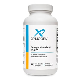 XYMOGEN, Omega MonoPure 1300 EC, 120 Softgels, Heart and Brain