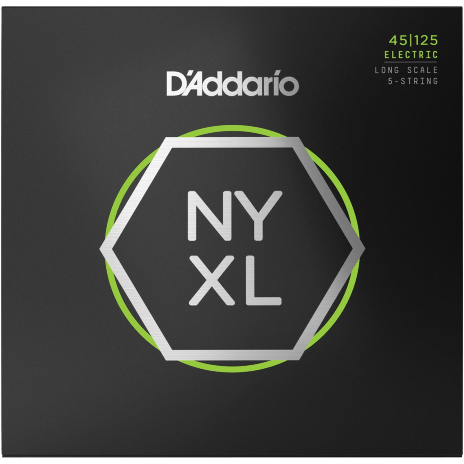 D'Addario NYXL Light Top/Medium Bottom Long Scale 5-String Bass Strings 45-125 45 - 125