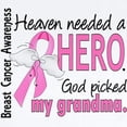 thumbnail image 2 of CafePress - Heaven Needed A Hero Breast Cancer Infant Bodysuit - Baby Light Bodysuit, Size Newborn - 24 Months, 2 of 4