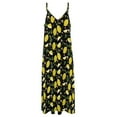 thumbnail image 5 of Maxi Dress Bright Fruit Print Dress Floral And Lemon Elegant Street Style Boho Beach Long Dresses Straps Custom Large Size 4XL, 5 of 7
