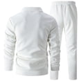 thumbnail image 6 of Frnrwgo Men's Jacket & Top & Pants 3-Piece Set Loose Fit Full Zip Breathable Lightweight Casual Tracksuit Outfit with Pockets, 6 of 8