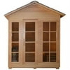 ALEKO STO6IMATRA Canadian Hemlock Wood Outdoor and Indoor Wet Dry Sauna, 4.5 kW Harvia KIP Heater, 4 Person
