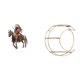 thumbnail image 1 of Adorno De Caballero Acrílico, Centro De Mesa, Impermeable, Regalo, Decoración De Escritorio Con Base Para El Hogar, Estante Colgante De Pared De Metal De 3 Niveles, Decoración, Ahorro De, 1 of 8