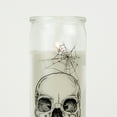 thumbnail image 2 of Mainstays Skull and Cobwebs Scented Candle, Vanilla Scent Pillar Candle, 9 oz, 2 of 7