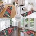 thumbnail image 6 of Yayeee Runner Rug for Bedroom 2'x6' Machine Washable Hallway Non Slip Mat, Blue Abstract Lines, 6 of 8