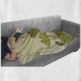 thumbnail image 6 of Gingko Soft Flannel Fleece Throw Blanket, Tree Leaf Stem Biloba Natural Curved Leaves Seasonal Harvest Graphic, Cozy Plush for Indoor and Outdoor Use, 50" x 70", Olive Green and Beige, by Ambesonne, 6 of 6